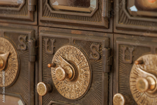 antique dial post office box
