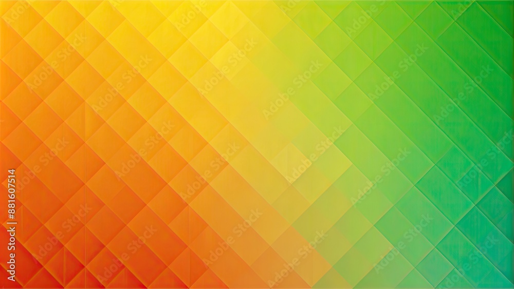 Gradient background from light green to deep orange with simple geometric shapes, gradient, background Gradient background from light green to deep orange with simple geometric shapes, gradient, background
