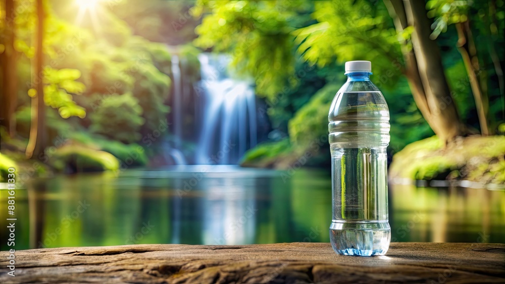Crystal-clear bottle of Bear Brand water in tranquil setting, refreshment, pure, water, bottle, crystal-clear, HD Crystal-clear bottle of Bear Brand water in tranquil setting, refreshment, pure, water, bottle, crystal-clear, HD