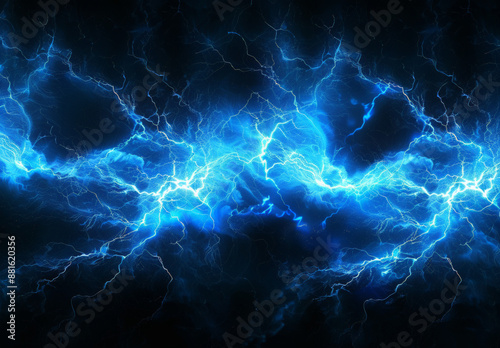 Wallpaper Mural blue lightning and plasma background, abstract energy, electrical background. Torontodigital.ca