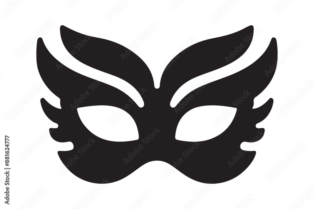 Clean Mask Silhouette Icon Vector Art Design Clean Mask Silhouette Icon Vector Art Design
