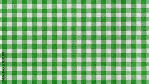 Green checkered fabric perfect for a picnic tablecloth, checkered, green, fabric, pattern, textile, picnic, tablecloth, plaid photo