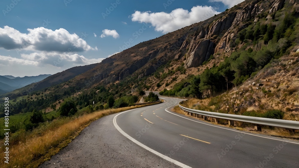 Fototapeta premium mountain road in the mountains
