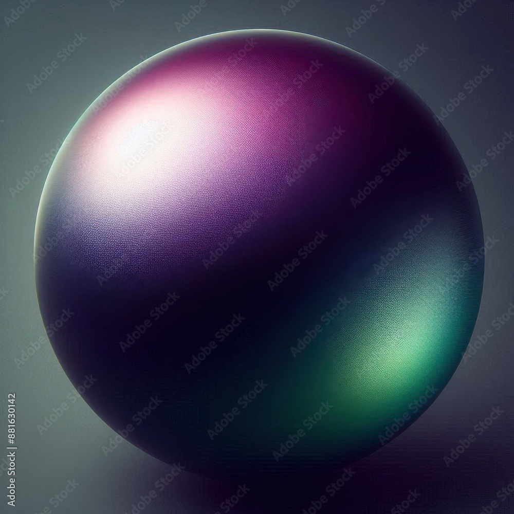 Obraz premium the purple and green sphere