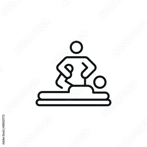 Orthopedic treatment icon. Simple orthopedic treatment icon for social media, app, and web design. Vector illustration