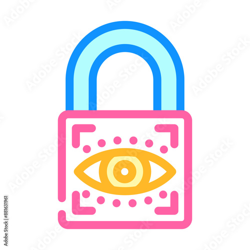 parental control product label caution color icon vector. parental control product label caution sign. isolated symbol illustration