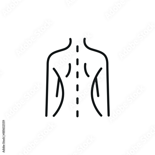 Back treatment icon. Simple back treatment icon for social media, app, and web design. Vector illustration.