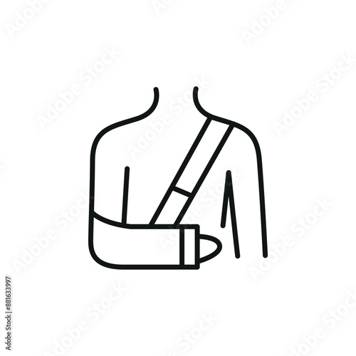 Hand cast icon. Simple hand cast icon for social media, app, and web design. Vector illustration.