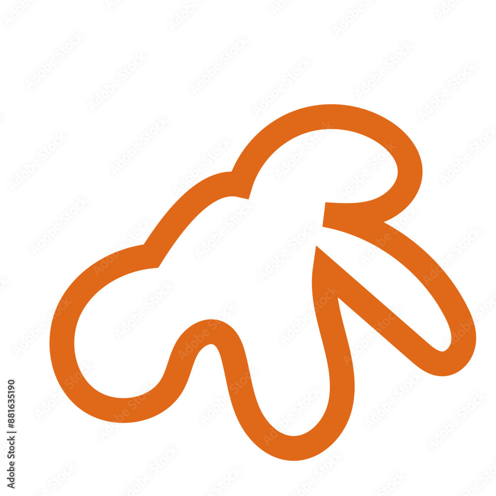 Abstract outlines shapes vector Abstract outlines shapes vector