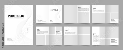 Architecture Portfolio Template, a4 standard size print ready brochure template