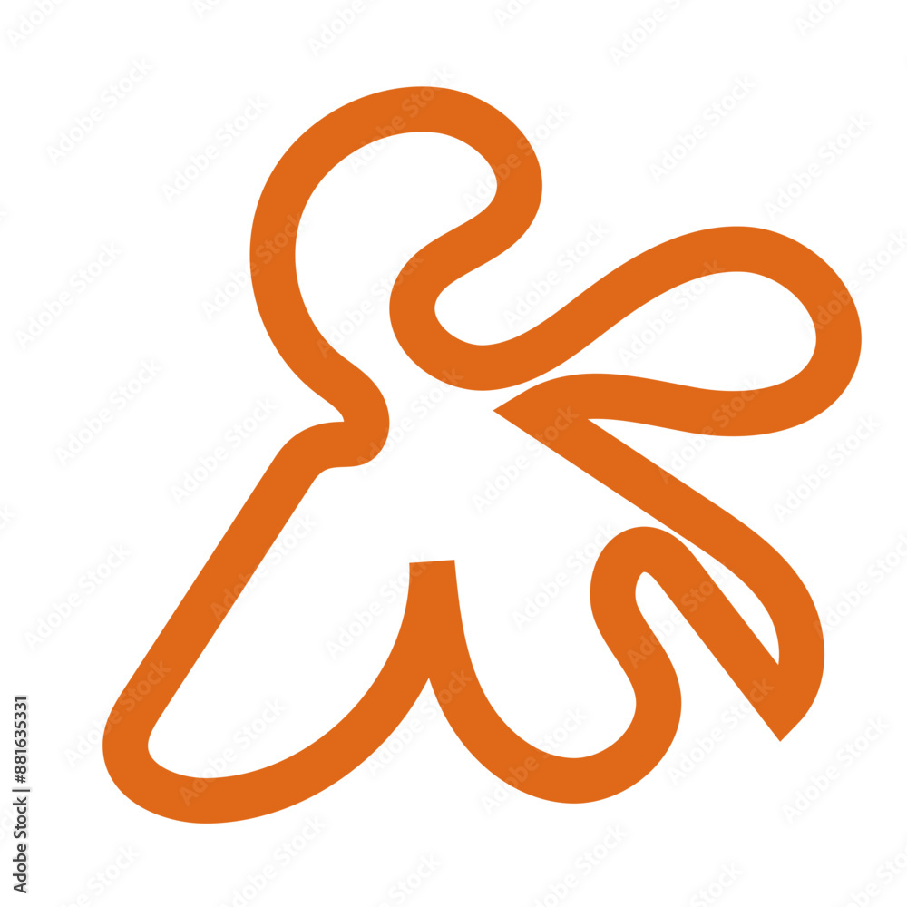 Abstract outlines shapes vector Abstract outlines shapes vector