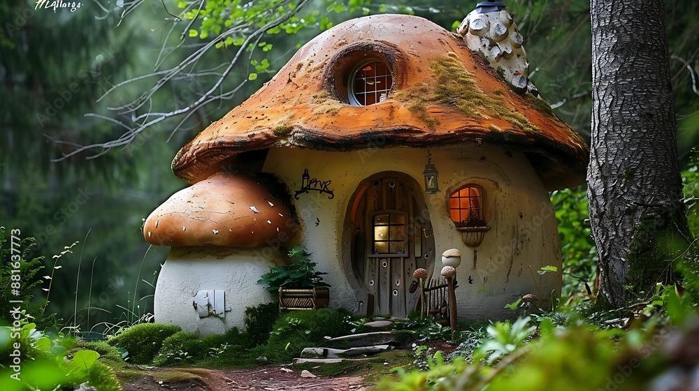 Really adorable mushroom house