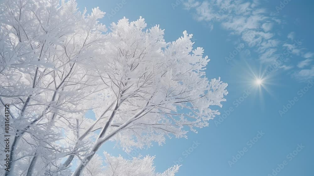 trees with white leaves in the morning are beautiful in the morning sun video background trees with white leaves in the morning are beautiful in the morning sun video background