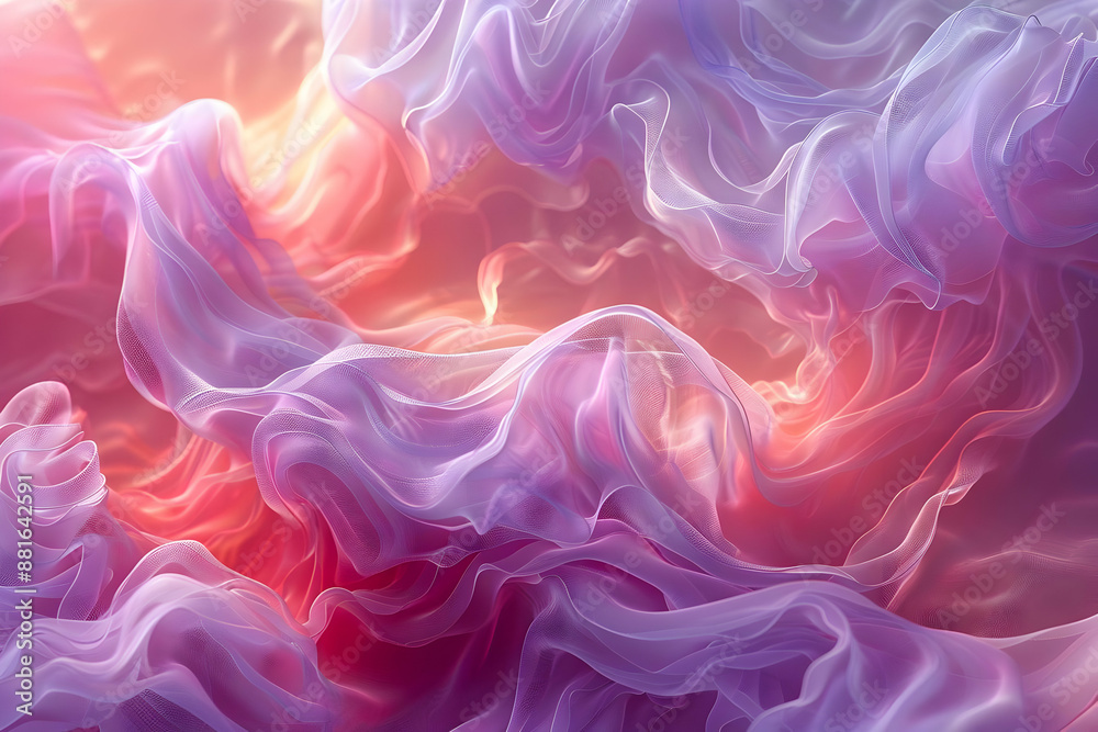 Abstract Background of Pink and Purple Fabric Abstract Background of Pink and Purple Fabric