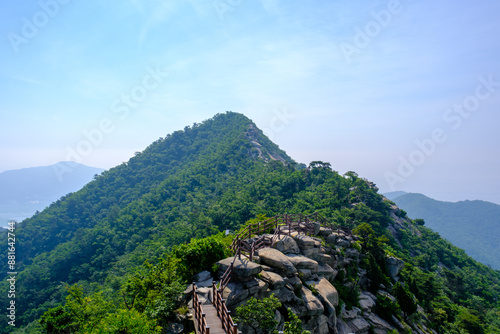 Scenic view of Mt.Manisan against sky