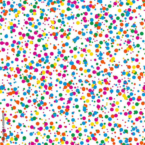 Seamless pattern featuring colorful confetti sprinkles scattered background