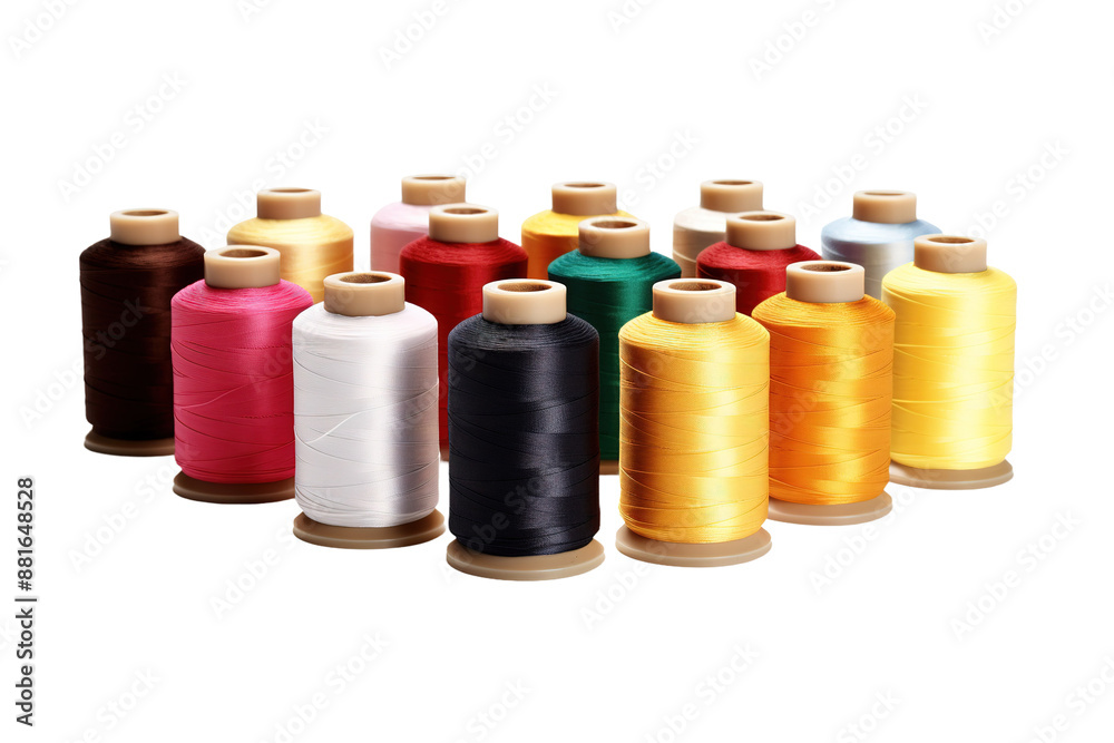 The Symphony of Spools on White or PNG Transparent Background. The Symphony of Spools on White or PNG Transparent Background.