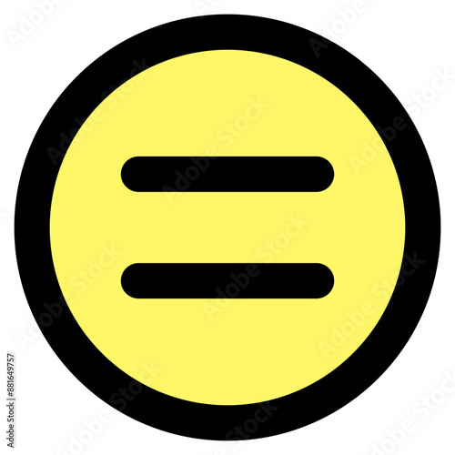 Vector Icon Equal, Math, Same, Scale, Sign, Equal To
