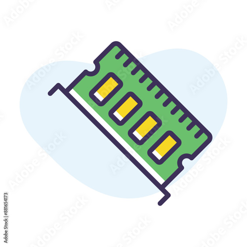 RAM stick vector icon