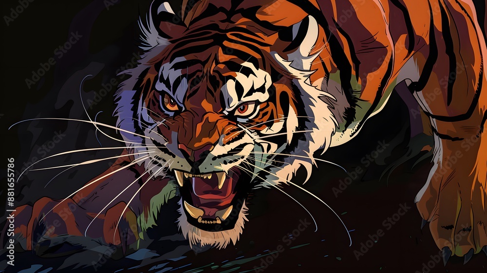 custom made wallpaper toronto digitaltiger vector illustration