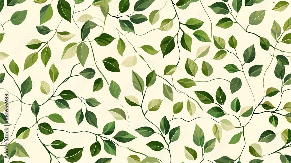 Leafy pattern wallpaper Leafy pattern wallpaper