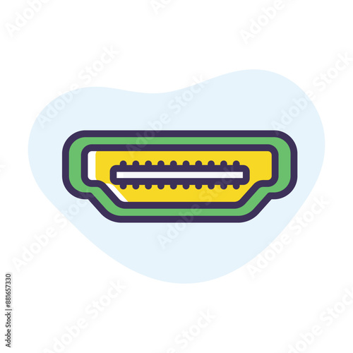 HDMI port vector icon