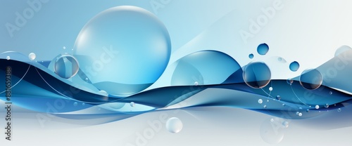 A cluster of blue and white...