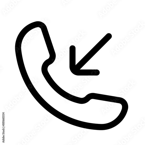 incoming call line icons, perfect for website and mobile apps ui projects