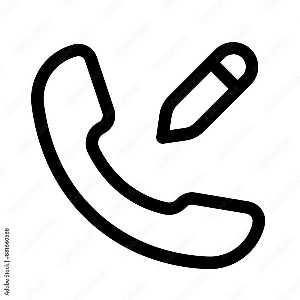 edit call line icons, perfect for website and mobile apps ui projects
