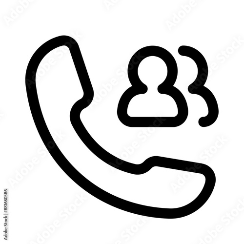 group call line icons, perfect for website and mobile apps ui projects
