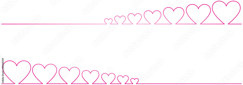 love shaped pink line vector design, eps 5 love shaped pink line vector design, eps 5