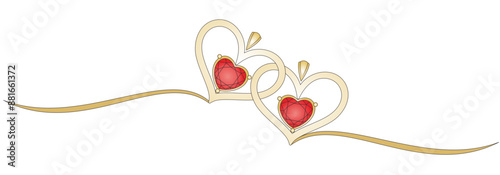 love diamond solitaire pendant vector design, eps 2
