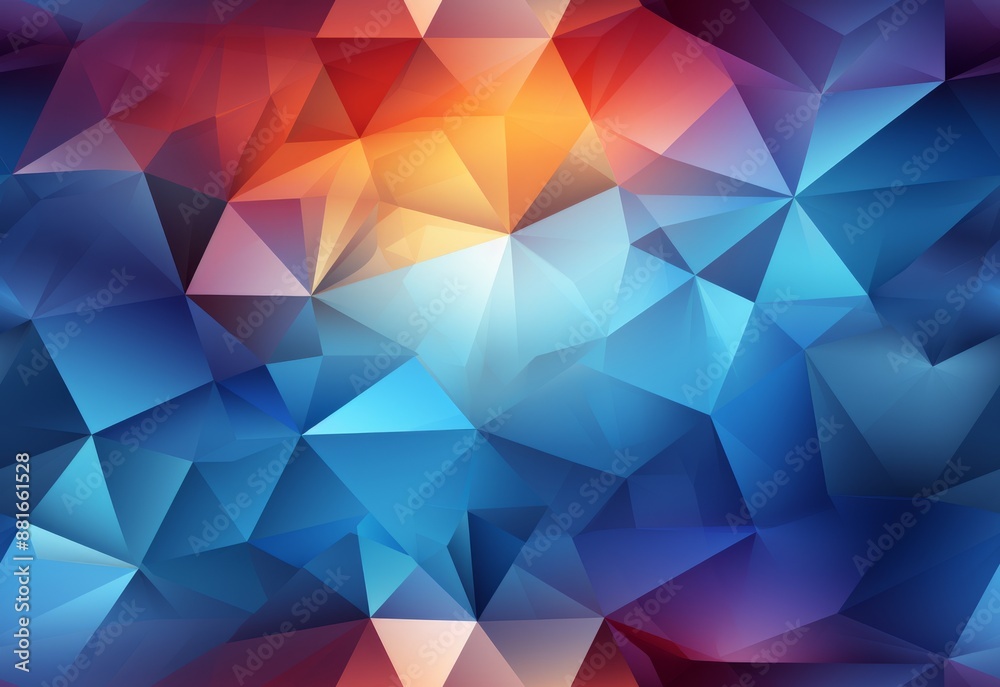 A colorful low poly pattern design with a variety of shapes and colors. A colorful low poly pattern design with a variety of shapes and colors.
