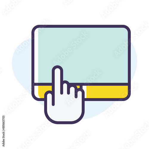 Trackpad vector icon