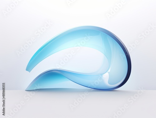 Abstract blue liquid transc...