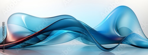 Abstract blue liquid transc...