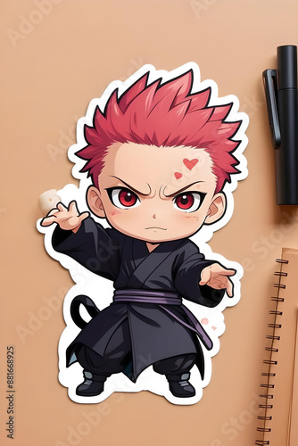 red haired anime child