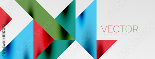Tech minimal overlapping triangle shapes elements geometric graphic pattern