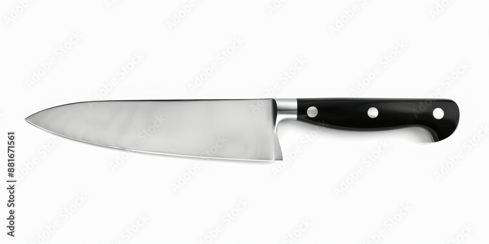 Classic Chef's Knife on White Background Classic Chef's Knife on White Background