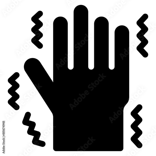 Vector Icon Tremor, Illness, Disease, Man, Healthcare, Medical