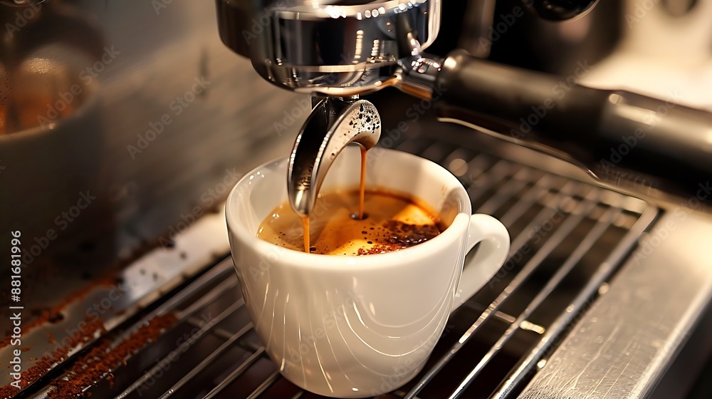 Using an espresso machine to make coffee Using an espresso machine to make coffee