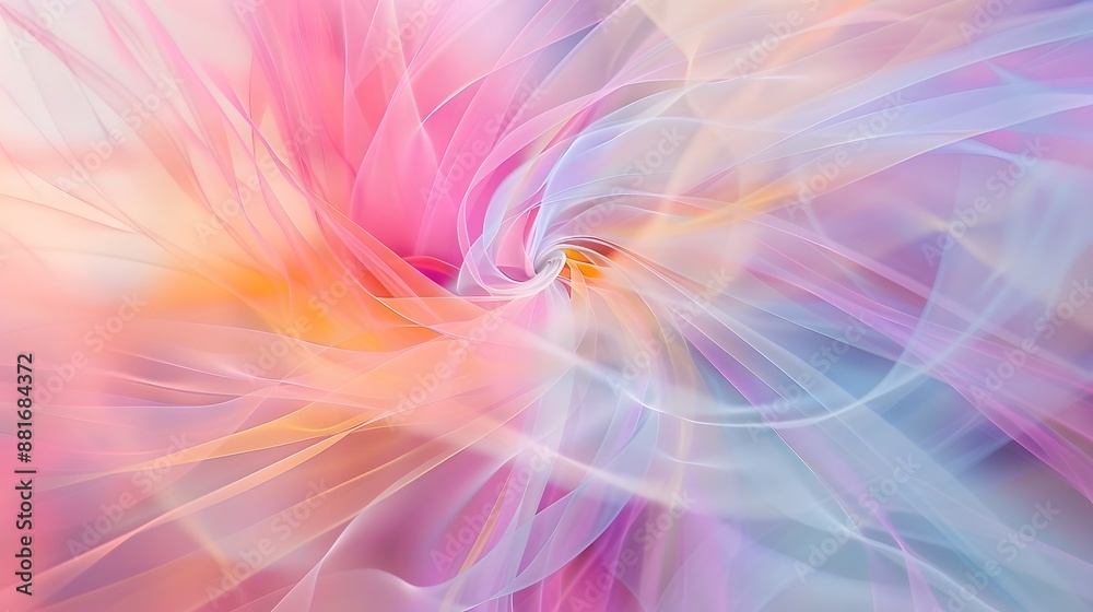An abstract image showcasing an explosion of soft pastel colors radiating outward in a dynamic and visually soothing pattern. An abstract image showcasing an explosion of soft pastel colors radiating outward in a dynamic and visually soothing pattern.
