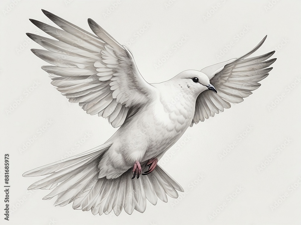 Fototapeta premium Dove of peace,Concept of world peace day.