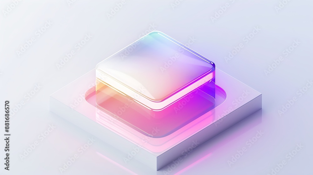 Abstract 3D Composition with Pastel Colors Abstract 3D Composition with Pastel Colors