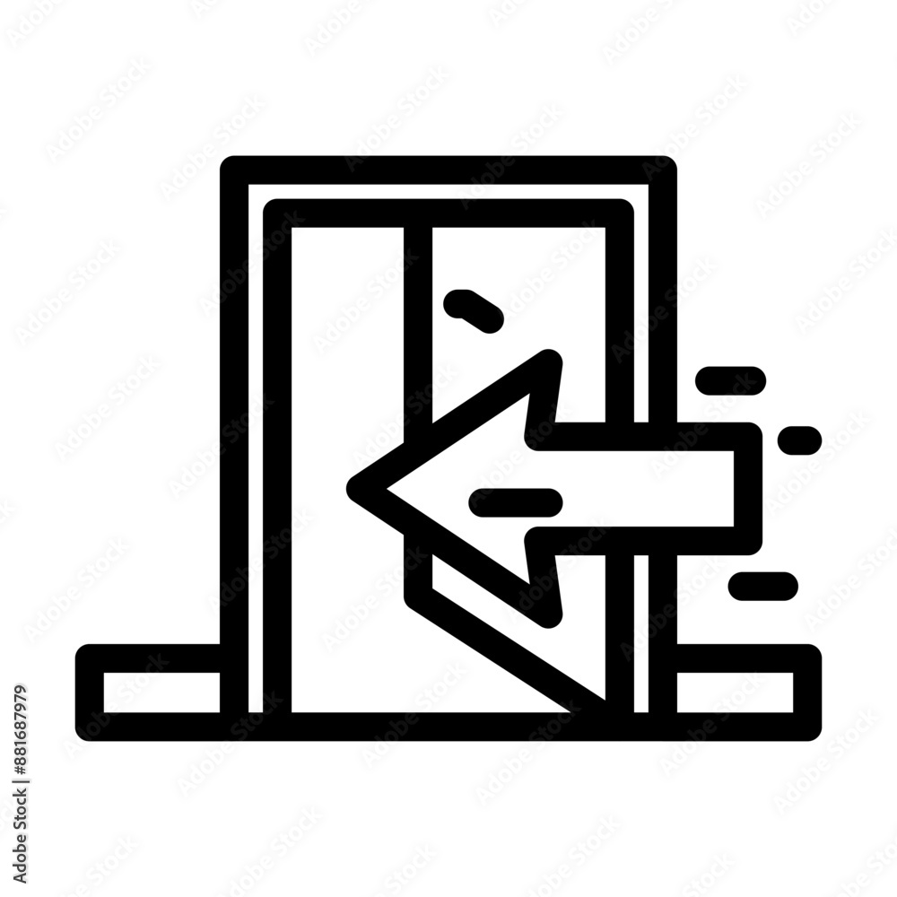 indoor use only product label caution line icon vector. indoor use only product label caution sign. isolated contour symbol black illustration indoor use only product label caution line icon vector. indoor use only product label caution sign. isolated contour symbol black illustration