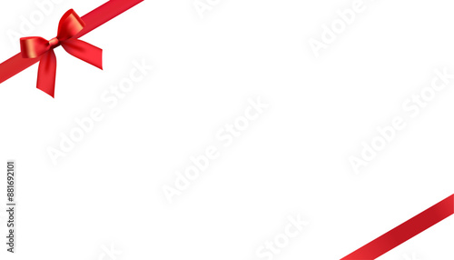 red bow design material