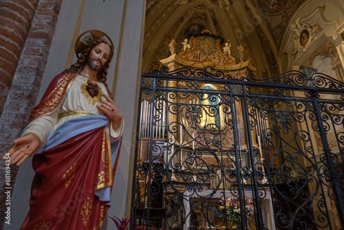Obraz na płótnie Pavia Santa Maria In Betlem church rural rock ancient w salonie