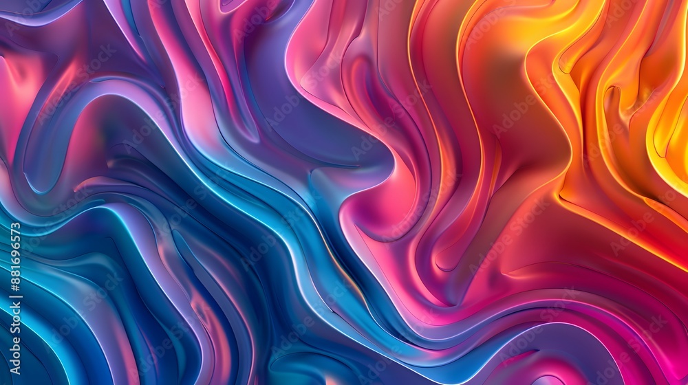 This abstract image showcases a vibrant combination of wavy lines in a spectrum of colors, creating a dynamic and fluid visual texture that's perfect for a variety of design projects. This abstract image showcases a vibrant combination of wavy lines in a spectrum of colors, creating a dynamic and fluid visual texture that's perfect for a variety of design projects.