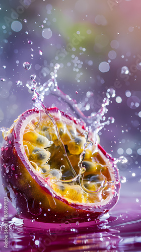 Passion fruit close-up