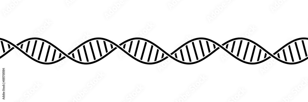 DNA molecule double helix illustration